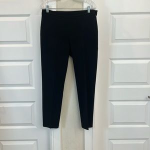 St John - Caviar Black Crop Pants Ponte - size 8